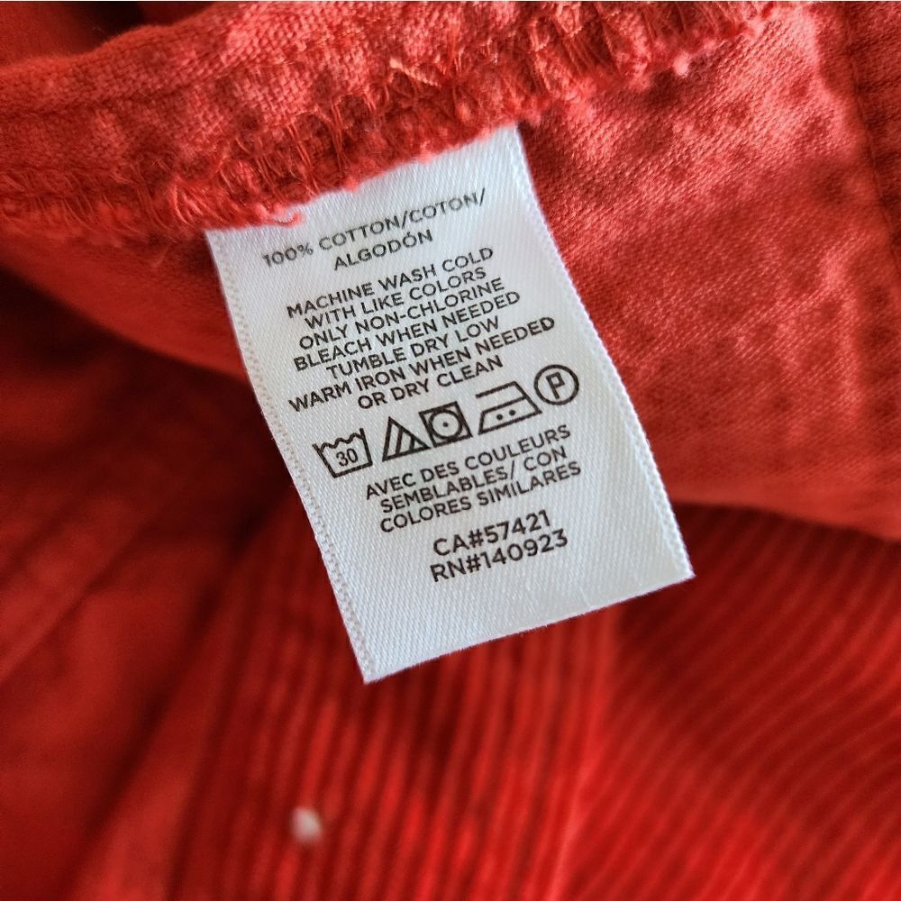 LOFT corduroy button front pockets boxi long sleeve shaket - Picture 12 of 13